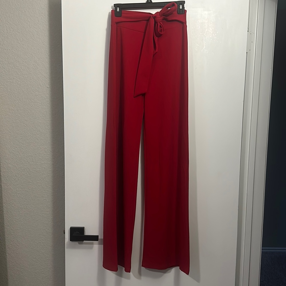 Size medium flare pants in red